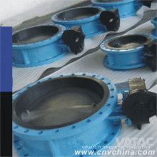 Double excentrique PFA / PTFE Lining Steel Body Butterfly Valve